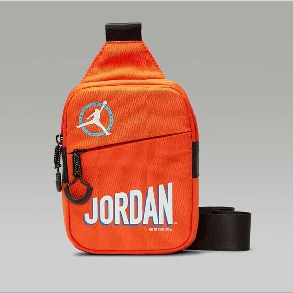 Air Jordan OG MVP Hip Bag Fanny Pack Orange Black Zippers Buckle Retro Brand New - Picture 3 of 14
